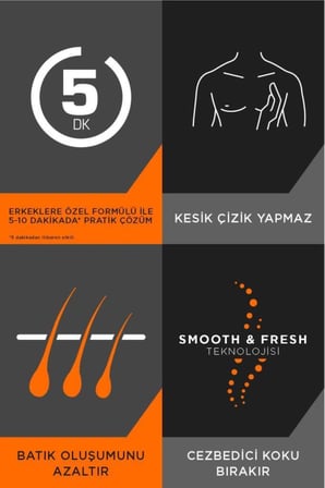 Men Erkeklere Özel Tüy Dökücü Krem Hassas Ciltler 200ml