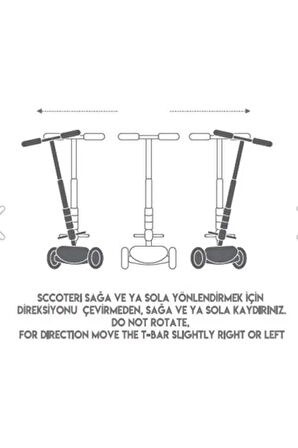Cool Wheels Twist Led Işıklı 3 Tekerlekli Yükseklik Ayarlı PEMBE Scooter