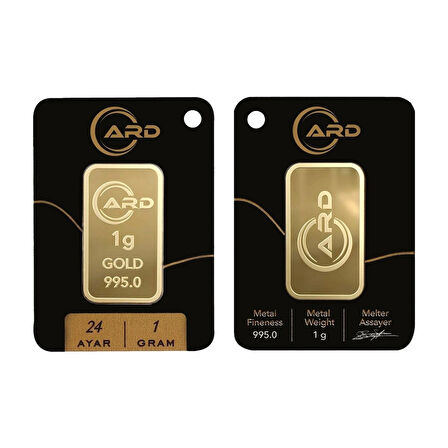 Gekas Kuyumculuk ARD 1 gr 24 Ayar Külçe Altın 10 Adet