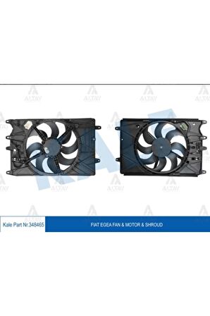 /52052600/fan Radyatör Egea 15=> / 1.3 Jtd-1.4 16v-1.6 Jtd Davlumbazlı Uyumlu