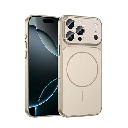 iPhone 14 Pro Max Uyumlu AG Glass Koruyucu Kılıf (iPhone 17 Pro Max Görünümlü)