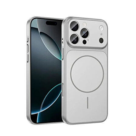 iPhone 16 Pro Uyumlu AG Glass Koruyucu Kılıf (iPhone 17 Pro Max Görünümlü)