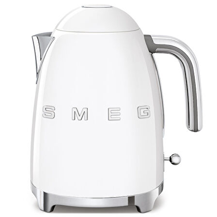 Smeg 50's Style Beyaz Kettle - 1x2 Ekmek Kızartma Makinesi Ve Filtre Kahve Makine Seti