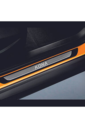 HYUNDAİ KONA TÜM MODELLER OLD KROM KAPI EŞİĞİ 4 PARÇA PASLANMAZ ÇELİK