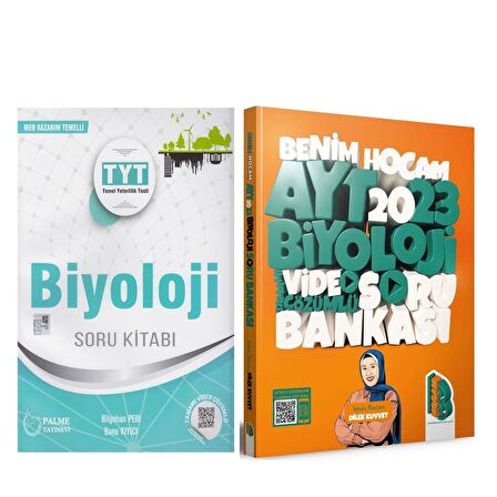 Palme TYT Biyoloji ve Benim Hocam 2023 AYT Biyoloji Soru Bankası Seti 2 Kitap