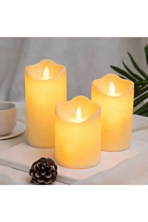 Hareketli Led Pilli Mum