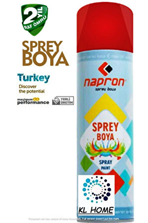 Napron Bayrak Kırmızı Sprey Boya 200ml Tam Dolu Paranızın Karşılığı