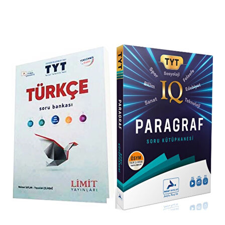 Limit TYT Türkçe ve Paraf Yayınları Paragraf Soru Kütüphanesi Seti 2 Kitap