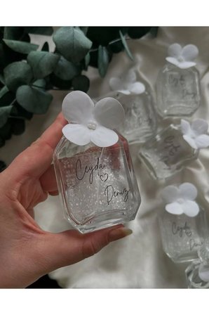 Düğün/Nikah/Kına/Brideshower/Nişan/Doğum Özel Tasarım Kolonya Incili - Şık Paket 30adet