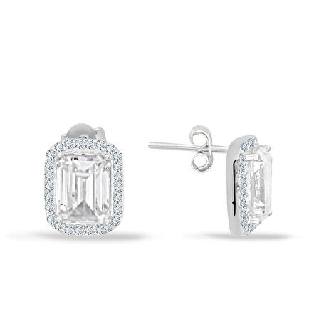 Baget Taşlı Spor Vidalı Küpe (KLP0129)