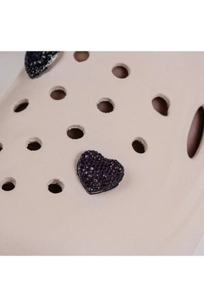 4'lü Kalp Jibbitz , Mor Jibbitz, Croc Süsü