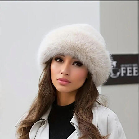 Wearflawless Trend, Viral Beyaz Rus Kalpak Şapka, Rus Kalpak, Tüylü Kalpak