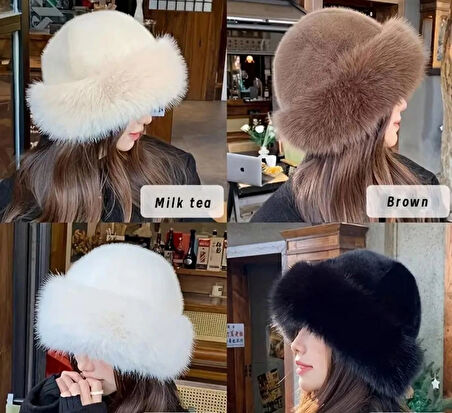 Wearflawless Trend, Viral Beyaz Rus Kalpak Şapka, Rus Kalpak, Tüylü Kalpak