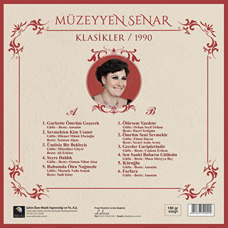Müzeyyen Senar Klasikler 1990 - Plak