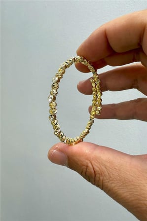 14 K Yeşil Altın Renk Vip Kelepçe