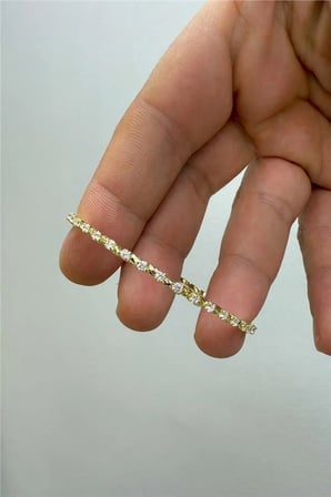 14 K Yeşil Altın Renk Vip Kelepçe