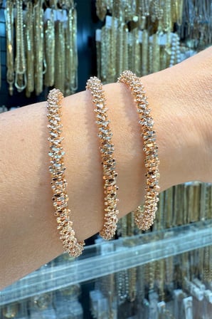 18 K Roze Gold Kelepçe