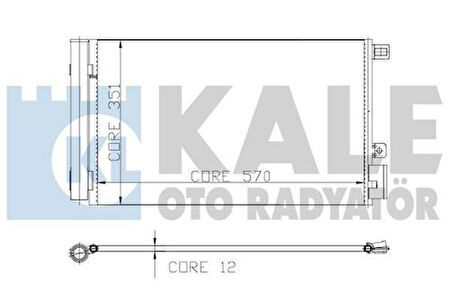 Kale 010ABC050 Klima Radyatörü Linea 1.4MPI Punto Evo 1.6 1 Sıra Alb 51785214
