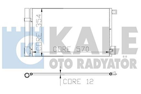 Kale 010ABC080 Klima Radyatörü Kondanser A14XER Z12XEP A12XER Z14XEP B12XEL B14XEL Corsa D Corsa E Grande Punto Evo Bipper Nemo Corsa 05- 51931470