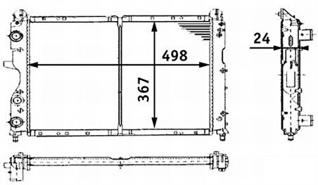 Kale 0114051PA Motor Radyatör Tempra SX AK 1 Sıra Cu Pl Sistem 7641779