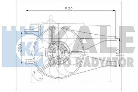 Kale 012622201 Fan Motoru Davlumbazlı Palio Albea 1.2 Nac 46826696