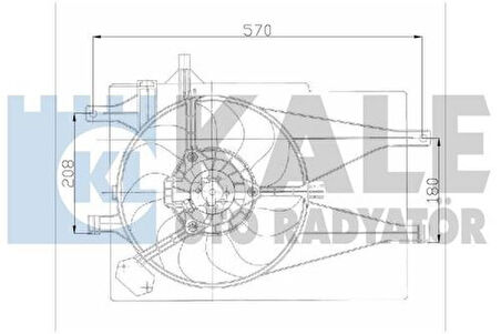 Kale 012622202 Fan Motoru Davlumbazlı Palio Albea 1.2 Ac 46826688