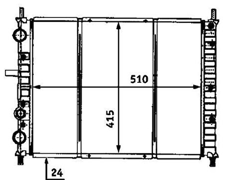 Kale 0128251PA Motor Radyatör Bravo Brava 1.9 1 Sıra Cu Pl Sistem 7767815