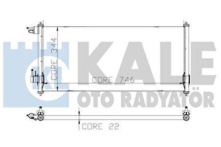 Kale 020ABC040 Klima Radyatörü Kondanser Connect 1.8TDCI 75Ps 90Ps 110Ps 02- 0670024