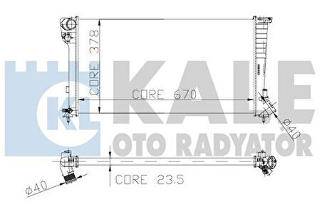 Kale 0403032AL Motor Su Radyatör Partner P306 Berlingo Xsara DW8 DW8B Klimasız 00 03 Segmanlı 1351Z1 1330.41
