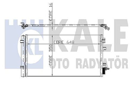 Kale 050ABC060 Klima Radyatörü Kondanser Renault Fluence Megane III Scenic III Grand Scenic III 1.2 TCE 1.4 1.5 DCI 1.5 921009956R
