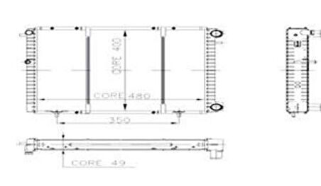 Kale 0535352PA Motor Radyatör Kangoo 1.4 1.6 Clio II Klimasız 2 Sıra 7700272472