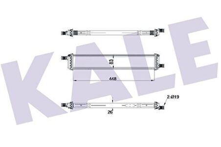 Kale 0559121AB Motor Radyatörü 448x83x26 Captur Clio IV 214108020R