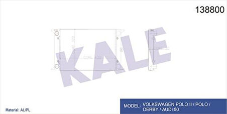 Kale 2018032AL Radyatör 13 Sıra Al Pl Polo 171121253H