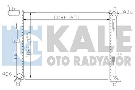 Kale 341980 Motor Su Radyatörü I30 Ceed 1.4 1.6 Benzinli Manuel Vites 2007 2011 253101H000