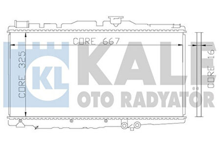 Kale 342155 Motor Su Radyatörü Toyota Corolla AE92 Kasa 1988 1992 Manuel Vites 667x325x16 1640011191