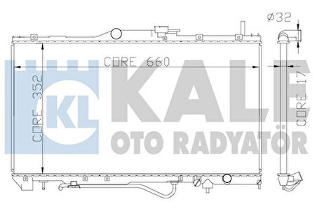 Kale 342165 Motor Su Radyatörü Toyota Carina 92-97 Otomatik 660x352x17 1640074790