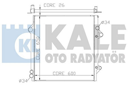 Kale 342180 Motor Su Radyatörü Land Cruiser 4.0 2003-2009 Otomatik Vites 1640031351
