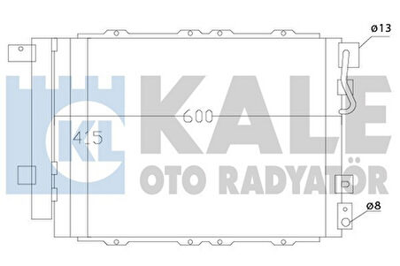 Kale 342540 Klima Kondenseri Kia Sorento I Al-Al 550X450X16 976063E600