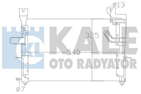 Kale 342620 Klima Radyatörü Kia Pride 1996 2000 KK17461480A