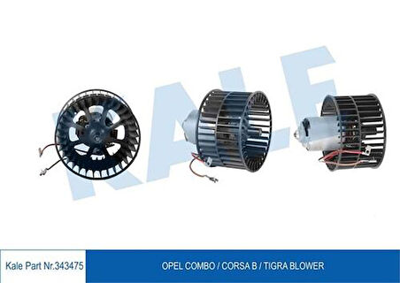 Kale 343475 Kalorifer Motoru Opel Combo Corsa B Tigra 12V 1808075