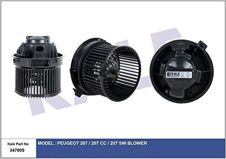 Kale 347005 Kalorifer Motoru 207 1.4 1.4 16V 1.6 16V 1.4HDI 1.6HDI 06 6441.V5