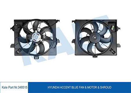 Kale 348515 Radyatör Fanı Hyundai Accent Blue 1.6 CRDI 2011- 253801R350
