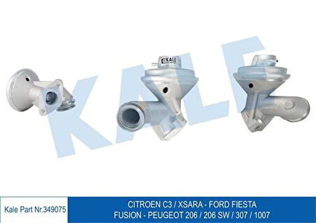 Kale 349075 EGR Valfi C3 1.4 HDI P107 206 P307 C2 C3 DV4TD 1.4 HDI Fiesta Fusion 1.4TDCI 9641052380