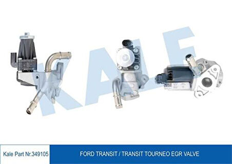 Kale 349105 EGR Valfi Borulu Yeni Tip Transit V347 2.4TDCI 3.2TDCI 10-13 9C1Q9D475AB