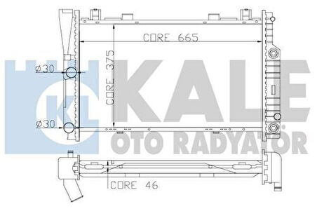 Kale 351700 Motor Su Radyatörü Mercedes S-Class W140 91 98 1405002003