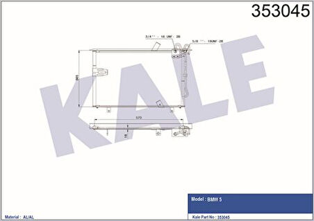 Kale 353045 Kondenser Al Al 5 1391393