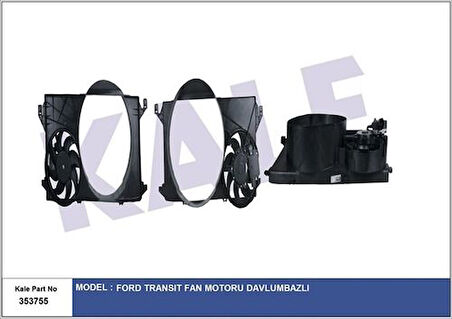 Kale 353755 Fan Motoru Davlumbazlı Ford Transit V348 06- 6C118C607CG