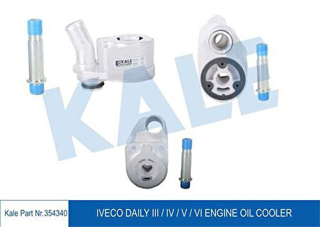 Kale 354340 Yağ Soğutucu Komple Kalın Tip Ducato III Iveco Daily 2.3JTD E4 E5 06-Karsan J10 Jest 07-Pım Solda 504375360