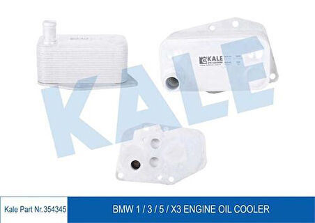Kale 354345 Motor Yağ Soğutucu Dişel BMW M47N2 E87 E46 E90 E39 E60 E82 11427787698
