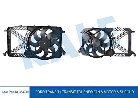 Kale 354740 Fan Motoru Davlumbazlı Ford Transit V348 06-10 6C118C607AD